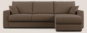 Dream Divano letto angolare in tessuto smacchiabile T05 marrone