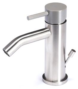 Rubinetto Miscelatore Monocomando Bidet in Acciaio Inox Maniglia Roccia