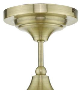 Där Lighting CAD0175 -Plafoniera da bagno CADEN 1xE27/60W/230V IP44 ottone
