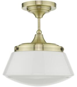 Där Lighting CAD0175 -Plafoniera da bagno CADEN 1xE27/60W/230V IP44 ottone