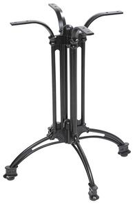 Base per Tavolo da Giardino con Piede a 4 Razze in Alluminio Nero