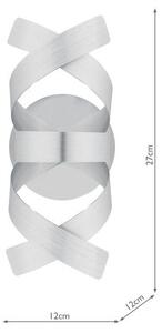 Där Lighting RAW0750 - Lampada da parete RAWLEY 1xG9/25W/230V cromo opaco