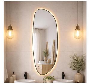 Baltica Design-LED Specchio con illuminazione integrata STONE FLUID 15W/230V 2700K 155x50 cm IP65 nero