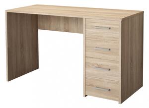 Scrivania Porta Pc Topaz Quercia Chiaro 120x50x74 h cm in Truciolare bilaminato Marrone