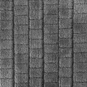Coperta in microfibra con effetto 3D Cindy2 grigio scuro