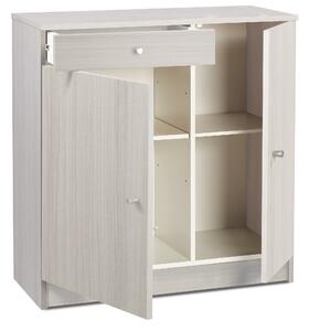 Mobile 2 Ante 1 Cassetto 77x80x34 cm Eucalipto