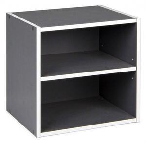 Cubo con Mensola Composite in Legno Grigio