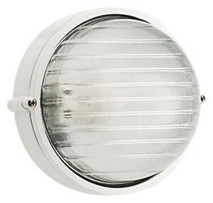 Lampada Plafoniera Tonda Grande Colore Bianco per Esterno Linea Industriale Sovil
