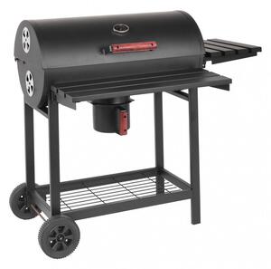 Barbecue a Carbonella 113x70x97,5 cm cm in Acciaio Nero