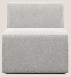 Nettuno modulo poltrona centrale in morbido tessuto bouclè T07 grigio