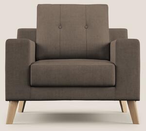 Danish poltroncina in tessuto morbido impermeabile T02 marrone