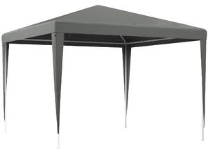 Outsunny Gazebo da Giardino 3x3m Pieghevole e Portatile per Feste con Copertura Anti UV, Grigio | Aosom Italy