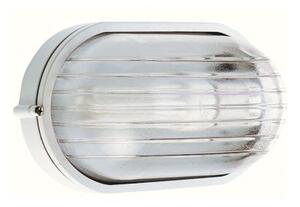 Lampada Plafoniera Ovale Grande Colore Bianco per Esterno Linea Industriale Sovil