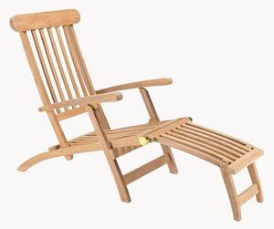 Sedia a sdraio da giardino in legno di teak Fun