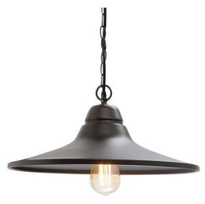 Lampada a Sospensione da Esterno E27 in Metallo Sovil Nero