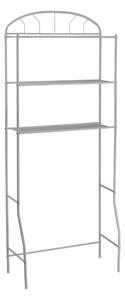 Scaffale Sopra Lavatrice Salvaspazio 69x32x170 cm in Metallo Bianco