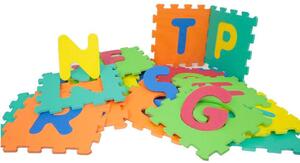 Tappeto Puzzle 10 Pezzi 29,5x29,5 cm in EVA Lettere dell'Alfabeto