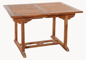 Tavolo da giardino in legno di teak con foro per ombrellone Maeva