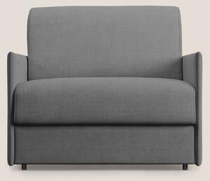 Evans poltrona letto in morbido tessuto impermeabile T02 grigio