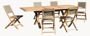 Set da giardino in legno di teak Fun, set da 7