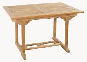 Tavolo da giardino in legno di teak con foro per ombrellone Fun