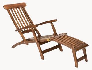 Sedia a sdraio da giardino in legno di teak Maeva
