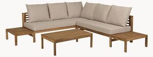 Set salotto da giardino in legno di acacia Vick, set da 4