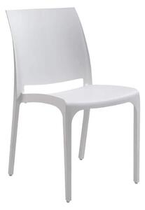 Sedia da Giardino Volga 46x54x80 h cm in Polipropilene Bianco