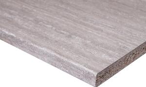 Piano di lavoro in legno grigio L 204 x P 60 cm, spessore 2.8 cm
