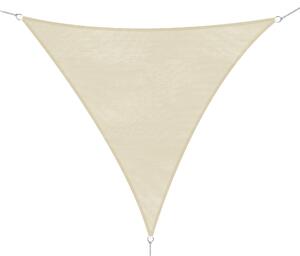 Tenda Vela da Giardino Triangolare in HDPE Crema 5x5x5m