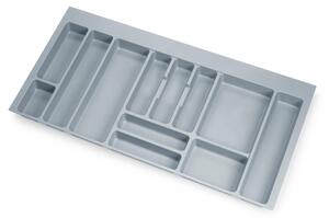 Portaposate per Cassetti 100 cm in Plastica Emuca Optima Grigio