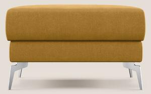 Star Pouf con piedini alti in microfibra impermeabile T11 giallo