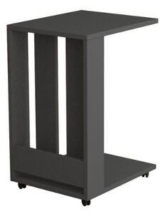 Tavolino da divano 37x45x67 cm Edi porta pc e riviste antracite