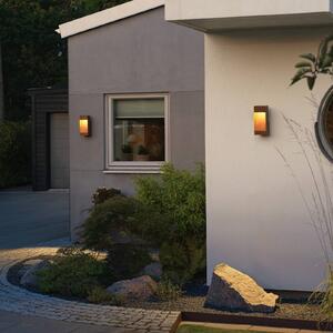 Konstsmide Applique da esterni a LED Rho, dimmerabile, Marrone / Ruggine, Alluminio, Applique LED da esterni