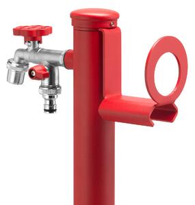 Portatubo per Fontane da Giardino in Acciaio Belfer 42/PGS Rosso