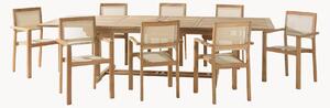 Set da giardino in legno di teak Fun, set da 9