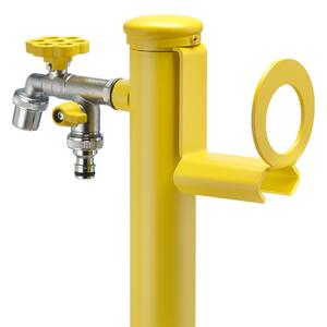 Portatubo per Fontane da Giardino in Acciaio Belfer 42/PGS Giallo