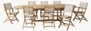Set da giardino in legno di teak Fun, set da 9