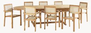 Set da giardino in legno di teak Fun, set da 9
