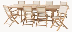 Set da giardino in legno di teak Fun, set da 9