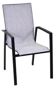 Sedia da Giardino 56,5x65xh93 cm in Alluminio e Texilene Cleveland Antracite