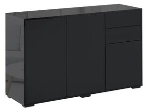Mobile Multiuso 117x36x74 cm in Legno particolato E1 Nero