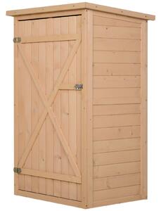 Casetta Box da Giardino in Legno di Abete 75x56x115 cm