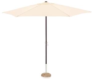 Ombrellone da Giardino Ø3 m Palo Ø38 mm in Ferro e Poliestere Garden Ecrù