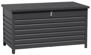 Baule da Esterno con Ruote 142x72x74 cm Grigio