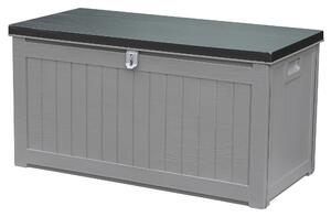 Baule da Esterno 109x52x55 cm in Polipropilene Grigio