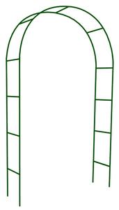 Arco per Piante Rampicanti da Giardino 140x37x220 cm in Acciaio Verde