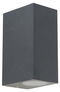 Applique moderna grigio scuro 2 luci IP44 - Baleno