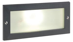 Faretto Segnapassi a Incasso da Esterno a LED 10W da Parete Sovil Escape Nero