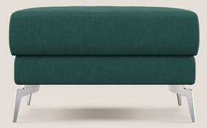 Star Pouf con piedini alti in microfibra impermeabile T11 petrolio